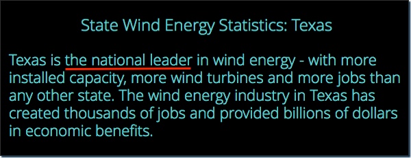 Texas Leads Nation in Wind Energy